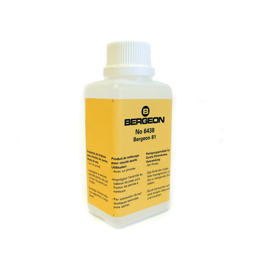 Bergeon 6438 Reinigungsflüssigkeit für Quarzkircuitsuhren – 200 ml