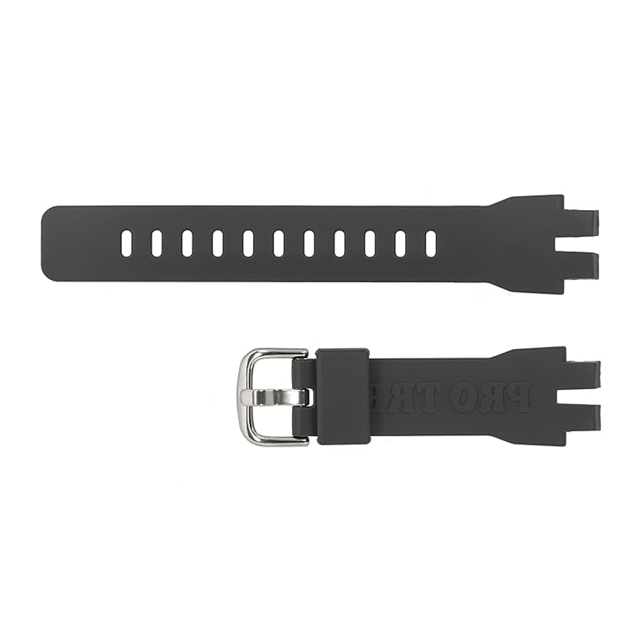 Casio Dunkelgrauer Silikonarmband 10570856 für PRG-330-1A (16 mm)