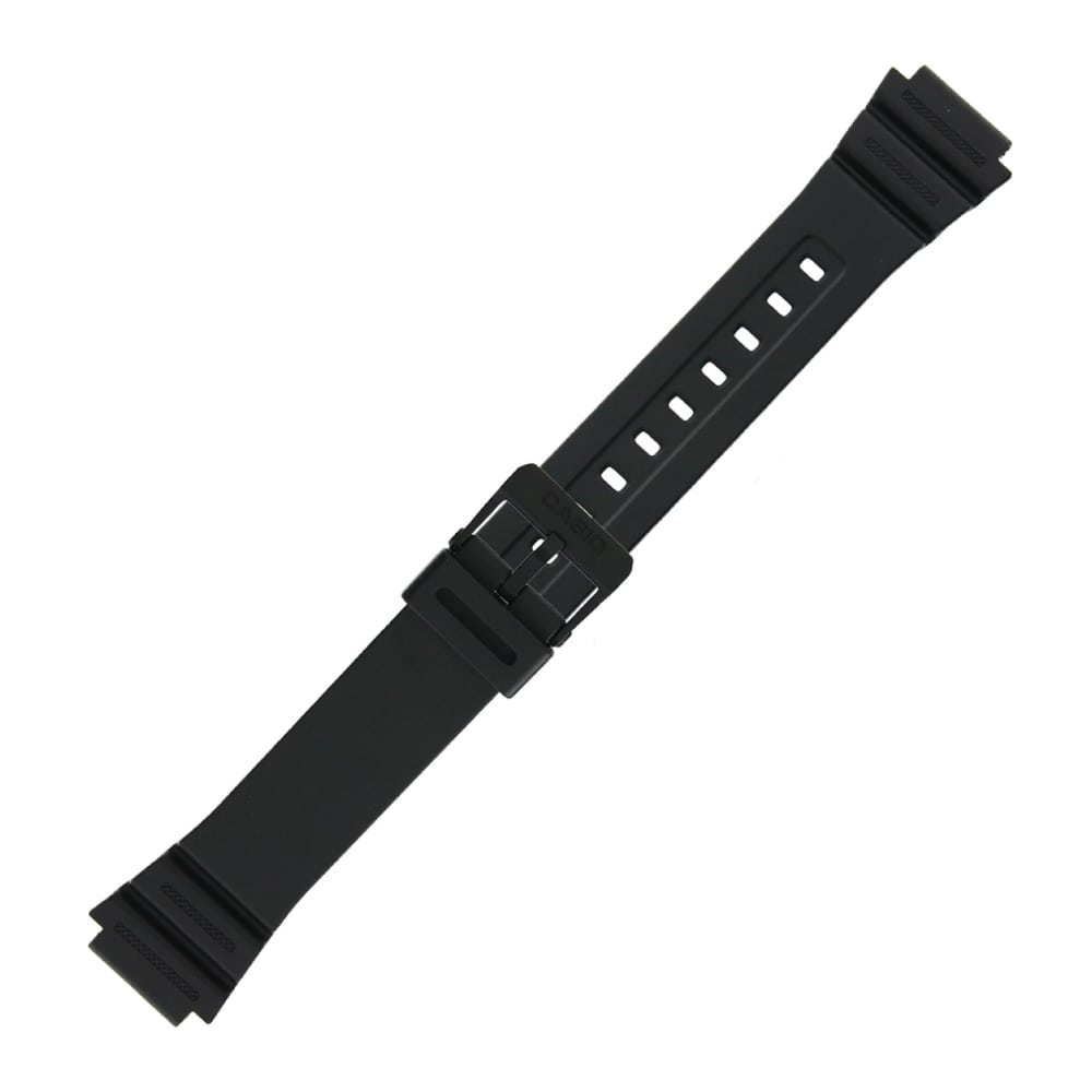 Casio Kunststoff Schwarz Armband 10365960 für AE-1200, AE-1300, F-108, W-216H, 18 mm