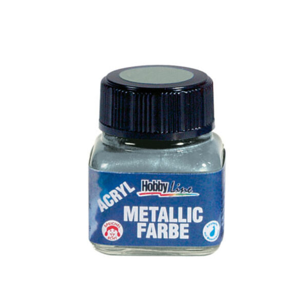 Farblosser Lack für Uhrenzeiger, Silbermetallic Lack 20 ml