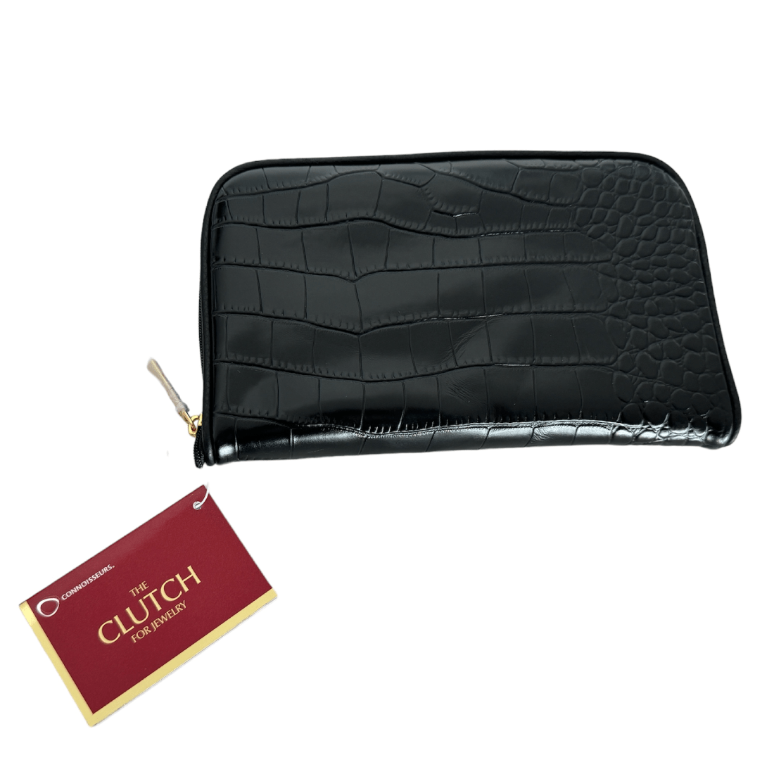 Connoisseurs Leder Schwarz Schmuck Clutch CONN1055 - Image 2
