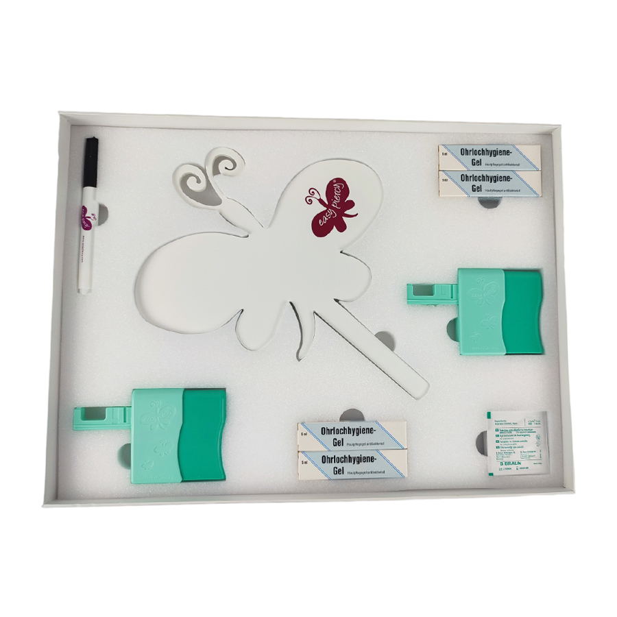Easy Piercy StepByStep Box mit 2 Instrumenten, 1 Spiegel und Hygiene-Zubehör - Image 3