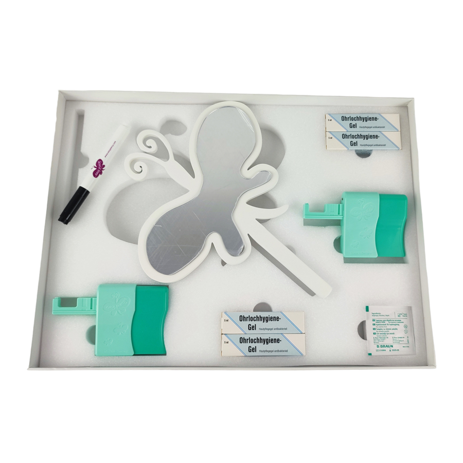 Easy Piercy StepByStep Box mit 2 Instrumenten, 1 Spiegel und Hygiene-Zubehör - Image 4