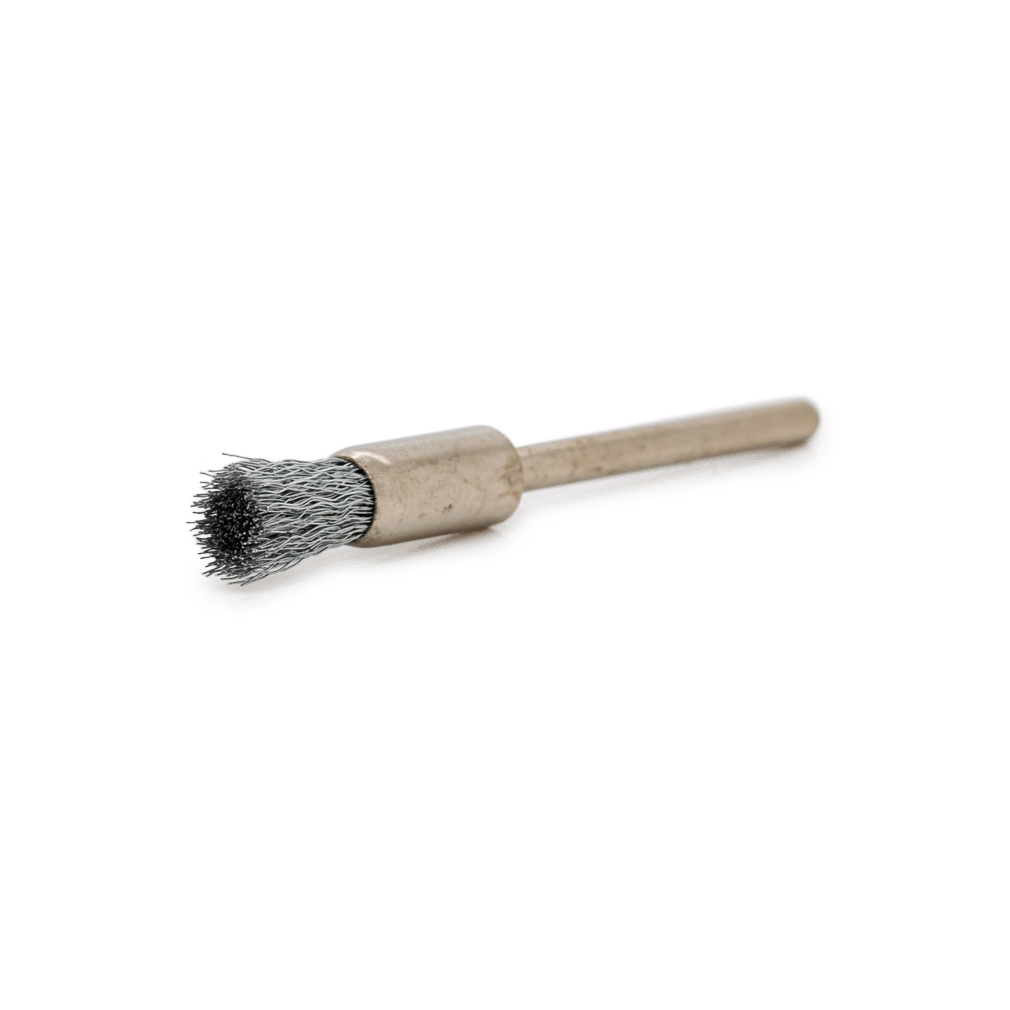 Endbürste, Stahl, Ø 5 x 8 mm, Draht Ø 0,1 mm, HP-Welle