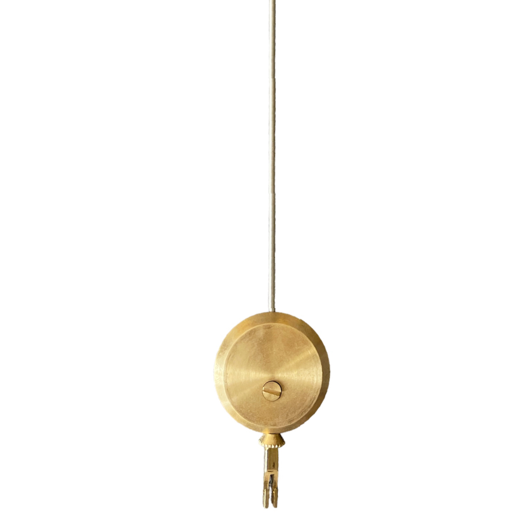 Französische Wanduhr Pendel aus massivem Messing – 35 mm Durchmesser, 250 mm Länge