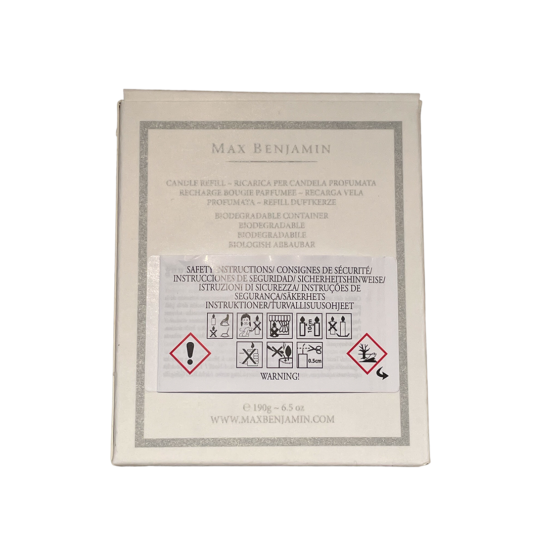 French Linen Water Luxury Natürlicher Duft Kerzenrefill Max Benjamin - Image 3