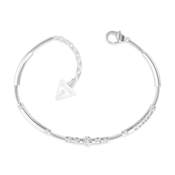 Guess Damen Armband mit weißen Zirkonia JUBB01407JWRHS