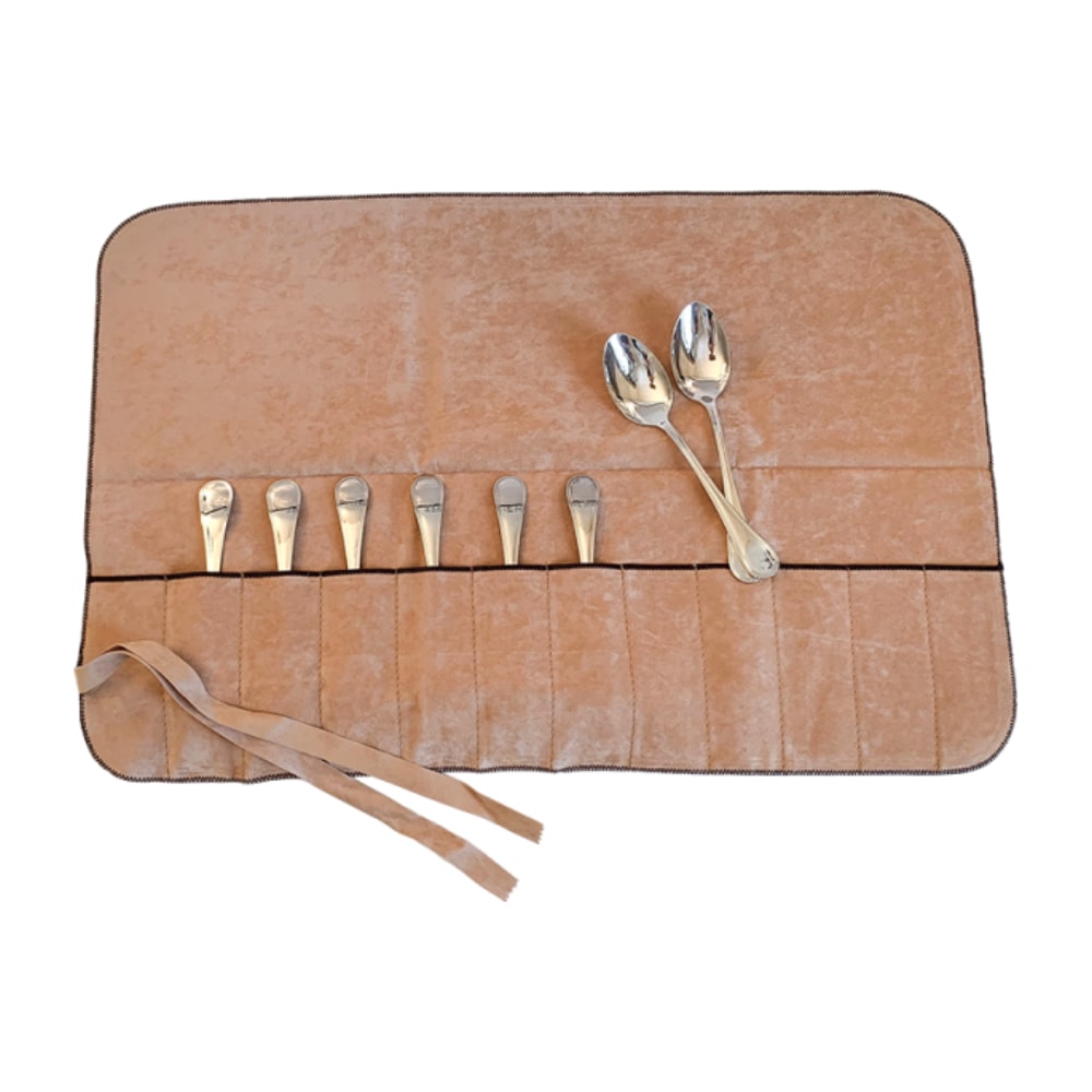Hagerty Silver Guard Cutlery Rolls A119004, Bestückung für 12 Silberbesteckstücke (Frucht- oder Dessertbesteck)