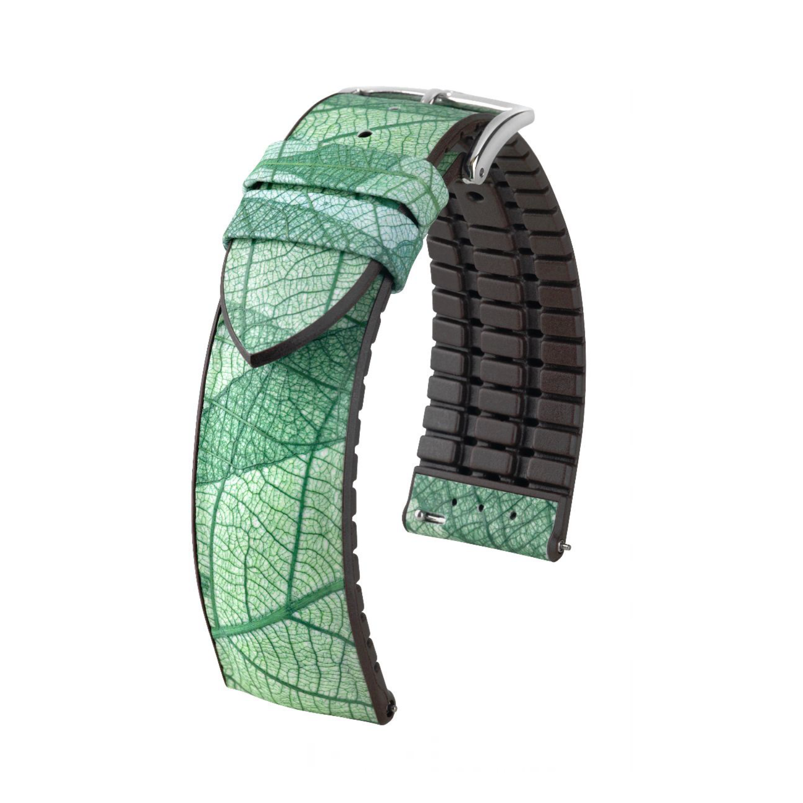 Hirsch Blattgrün Armband 20 mm 0921046040-2-20