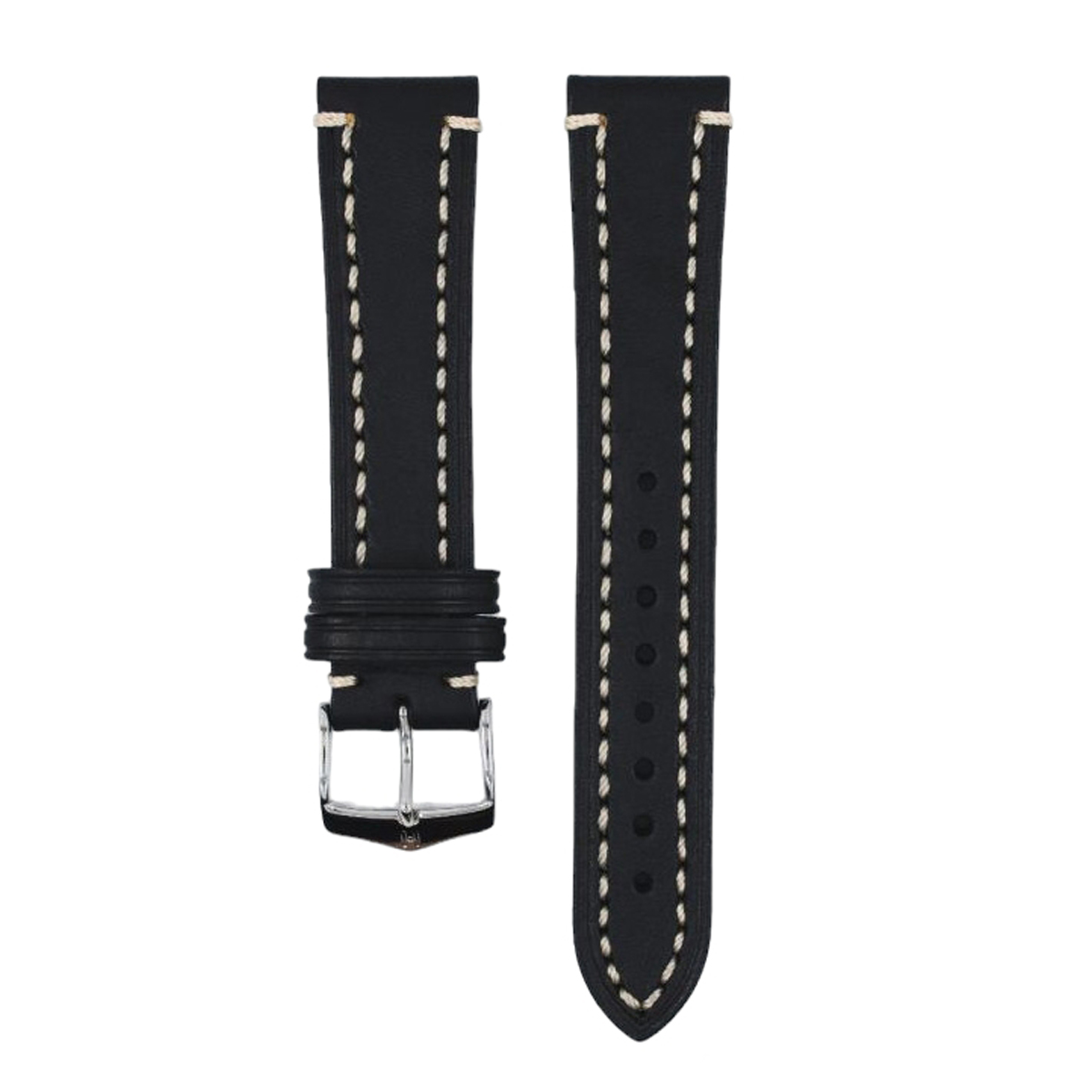 Hirsch Liberty Artisan XL schwarzes Kalbsledershwarzband 20 mm 10920250-2-20 - Image 3