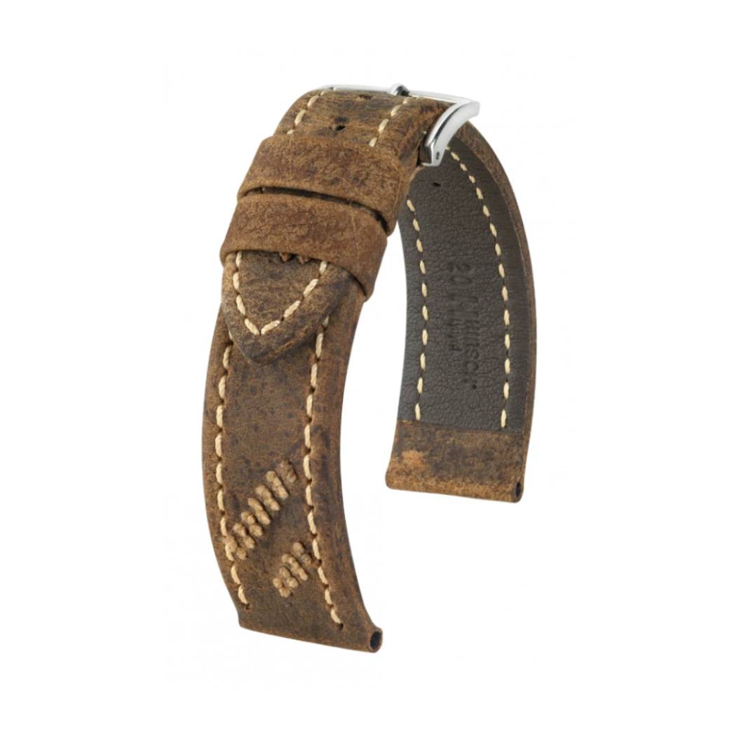 Hirsch Lynyrd L braune Armband 20 mm 04864073-2-20