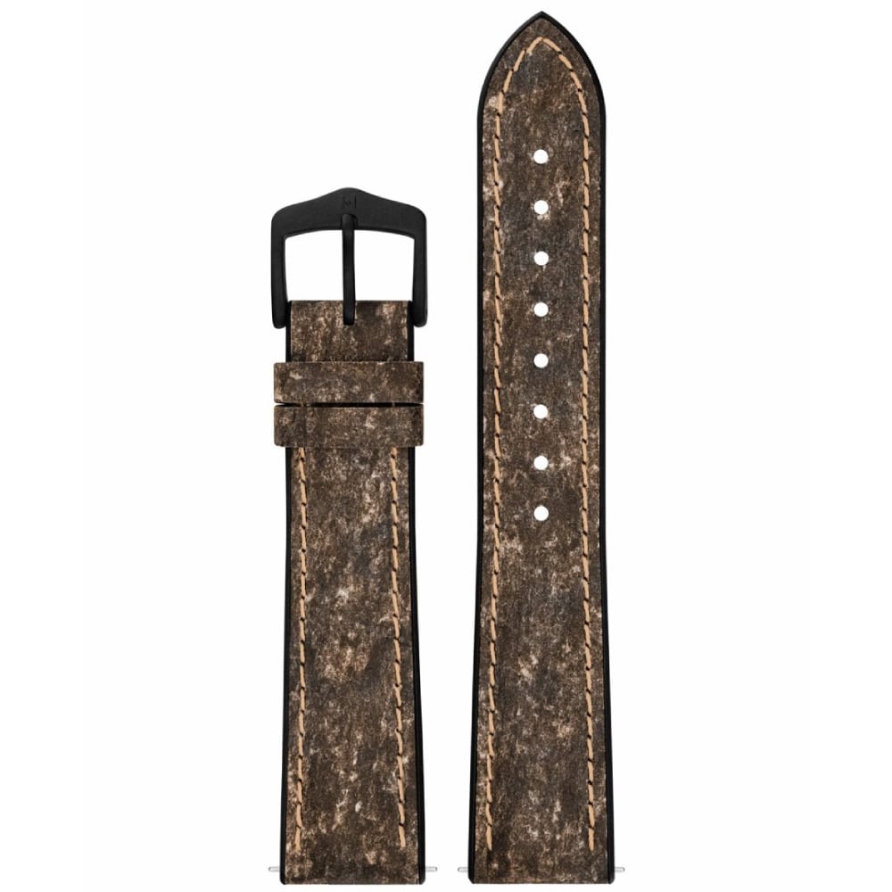 Hirsch Stone L braune Lederarmband, 20 mm, 0925044010-5-20 - Image 4