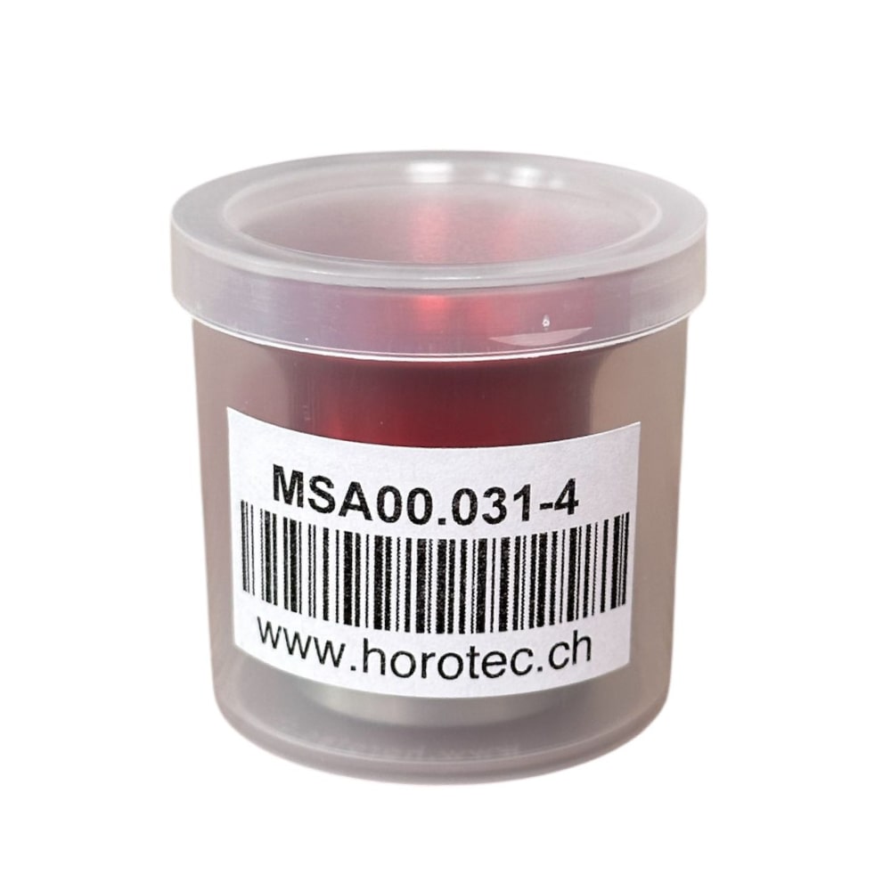 Horotec MSA 00.031-4 Brillengestellloupe in Eloxiertempered Rot mit Schraubring x2.5 - Image 3