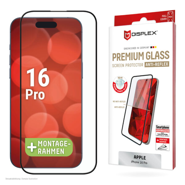 iPhone 16 Pro Premium Anti-Reflektierendes Schutzglas (FC) 01997, Displex