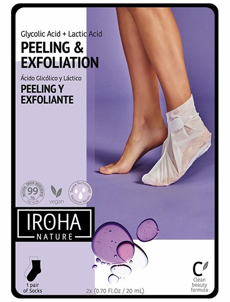 IROHA Glykolsäure Peeling & Exfoliation Socken