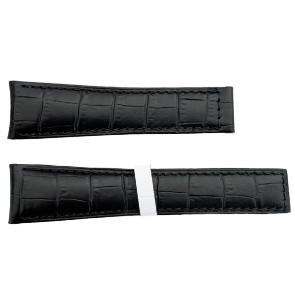 Neuer Tag Heuer schwarzer Leder-Alligator-Strap 22mm