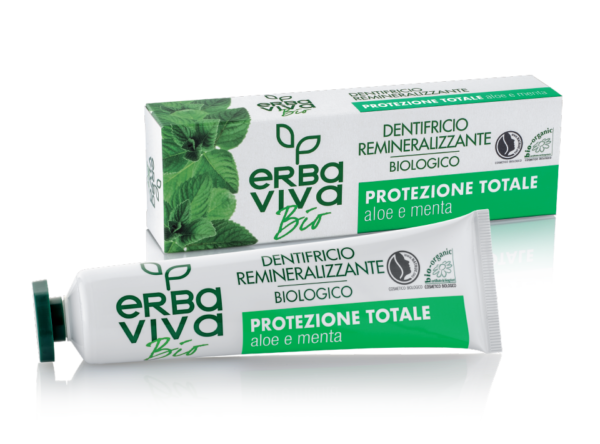 Erba Viva Bio Organische Zahnpasta mit Aloe Vera und Minze 75 ml