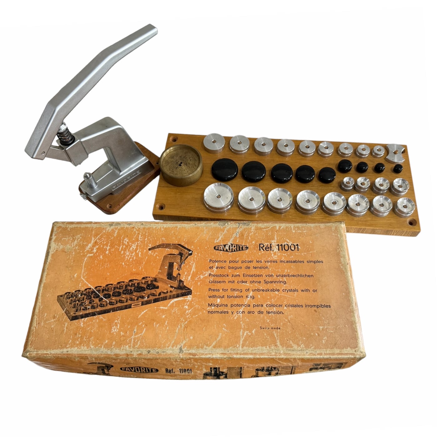 Vintage Favorite 11001 Kristallpress mit oder ohne Spannring – Für Unbruch-Kristalle
