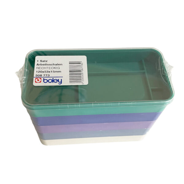 Rechteckige Uhrmacher-Tabletts für Bewegungsbauteile – 5 Stück