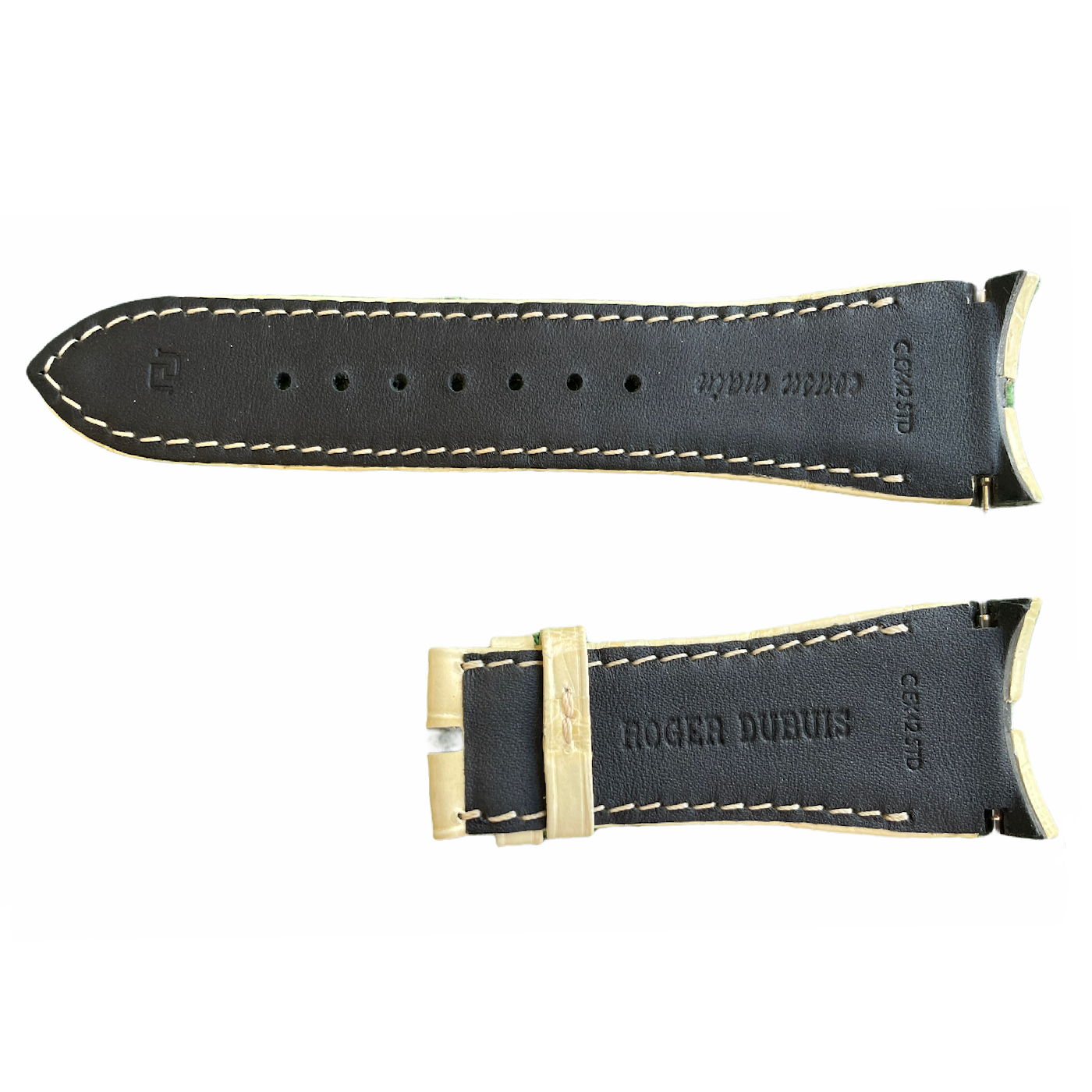 Roger Dubuis Leder Cremestrap 25x18 mm - Image 2