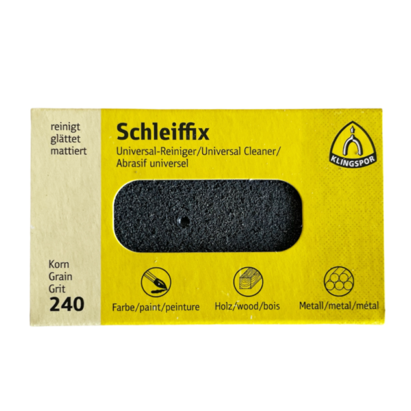 Schleiffix Universal Reinigungsblock Schleifmittel für Metalle, Körnung 240