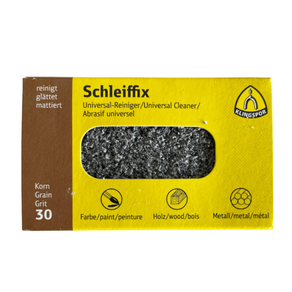 Schleiffix Universal Reinigungsblock Schleifmittel für Metalle, Körnung 30