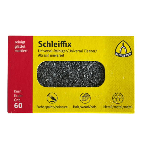 Schleiffix Universal Reinigungsblock Schleifmittel für Metalle, Körnung 60