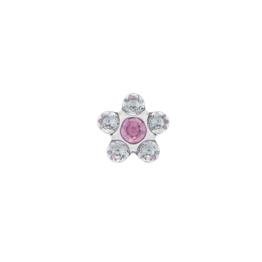 Studex Stahl April Kristall & Oktober Rose Ohrringe, 5mm, 7512-6410 - Image 5