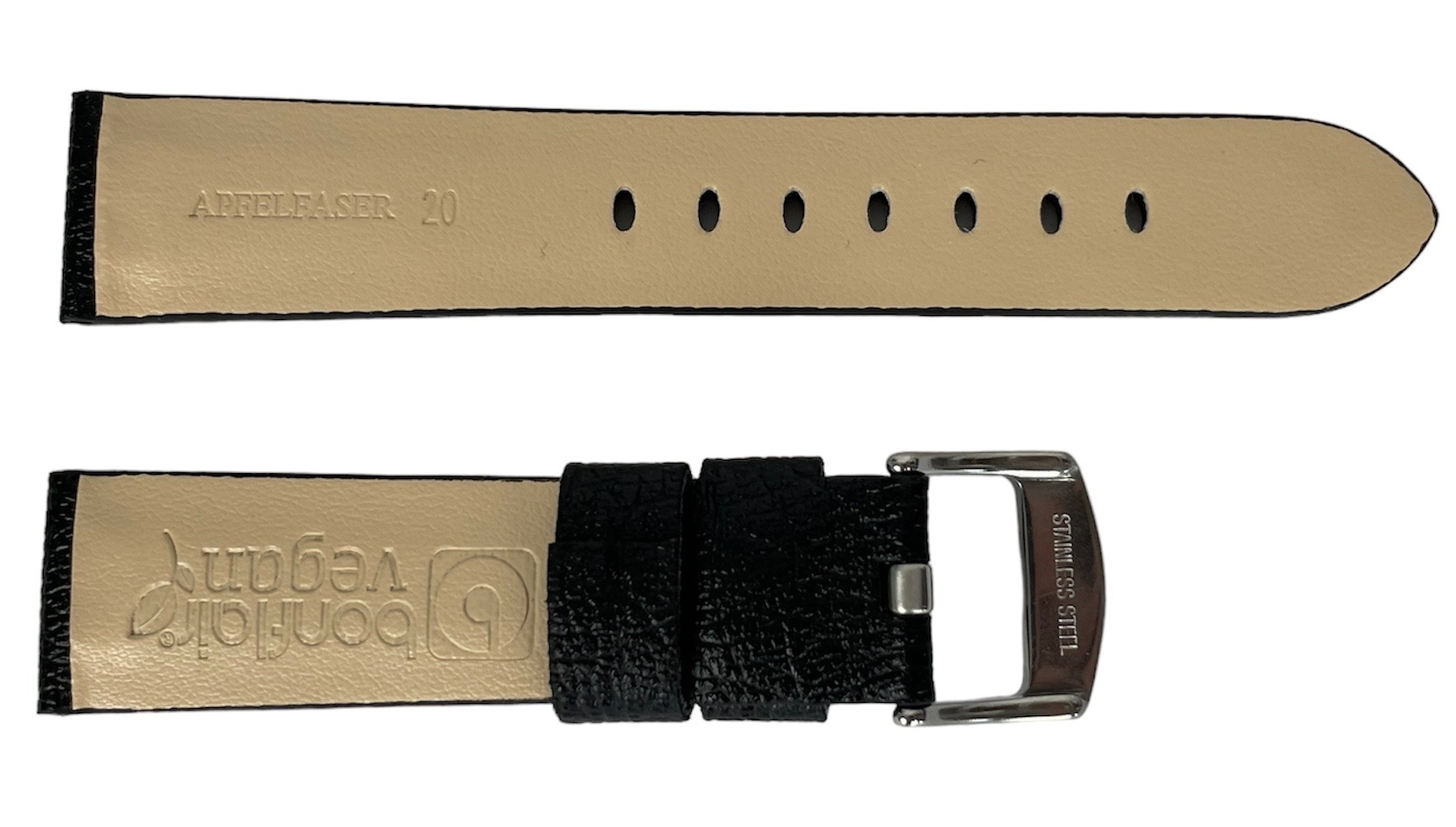 Buzzufy Vegan Apple Fasern Schwarze Uhr Graduiert Stirnband 20mm - Image 2
