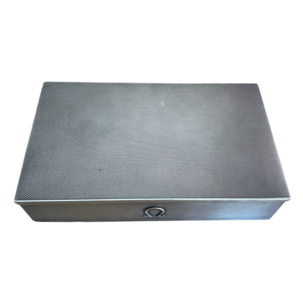 Vintage Seltene Omega Sterlingsilber Uhrenbox Silber 925 1950er