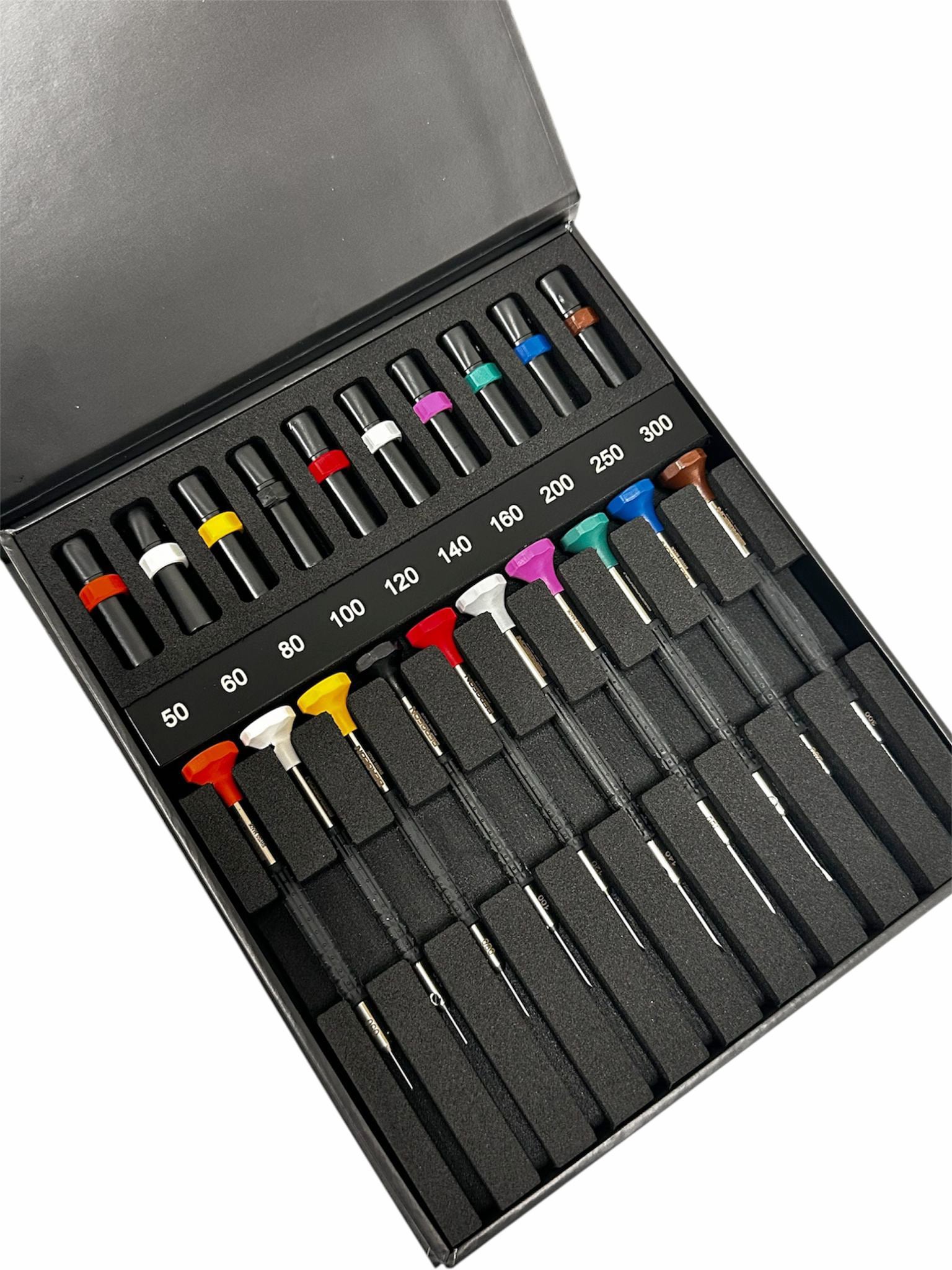 Bergeon 6899-AC10 Set von 10 ergonomischen Schraubendrehern