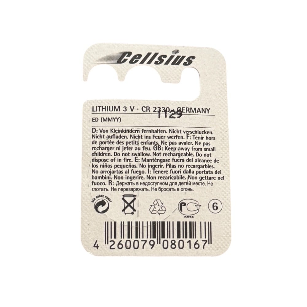 Cellsius CR2330 3V Lithium-Batterie - Image 2