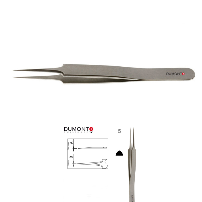 Dumont Dumoxel #5 Antimagnetische Uhrmacherzangen 110 mm