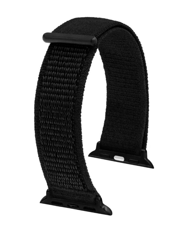 Vocem für Apple Watch Hirsch, Schwarz 22mm, Adapter inklusive