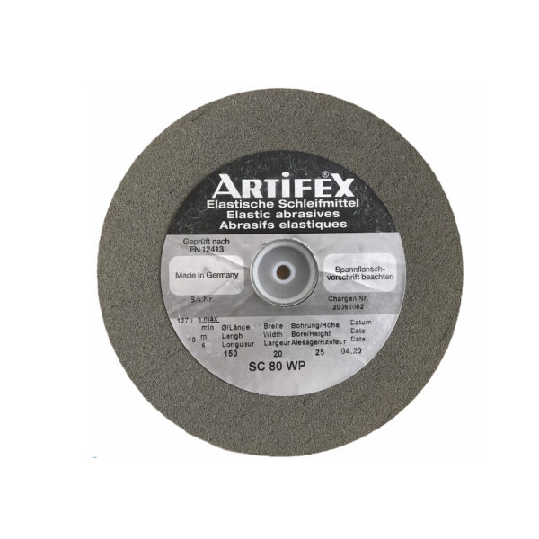 Artifex Elastische Schleifscheibe SC 80 WP, Siliziumkarbid, 150 x 20 x 25 mm