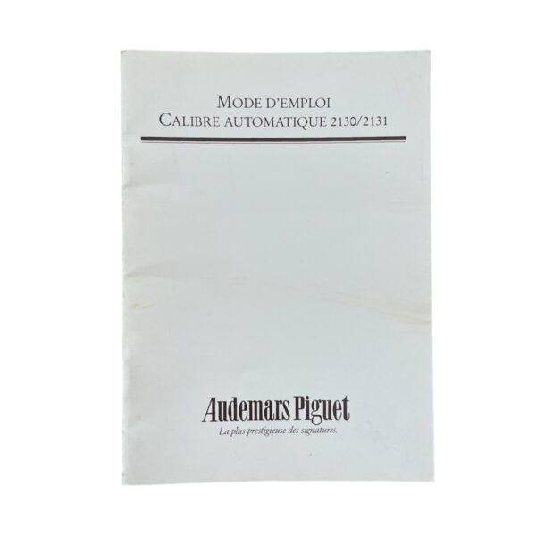 Bedienungsanleitung Audemars Piguet Automatik 2130, 2131