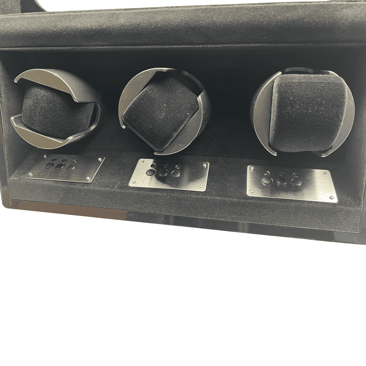 Augusta Uhrenbeweger für 3 Uhren, Schwarz, Luxus, Carbon-Look