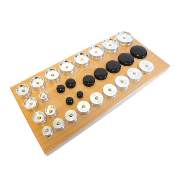 Bergeon 5500-A1 Glasfitting Werkzeug Set 30 Stück Ø13mm Ø44mm