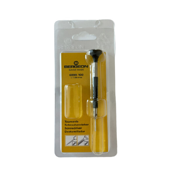 Bergeon 6899-100 ergonomischer Schraubendreher 1.00mm schwarz