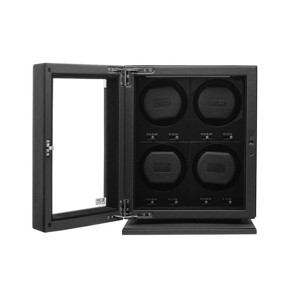 Boxy BLDC-B04 Uhrwinder für 4 Uhren, Schwarz - Image 2