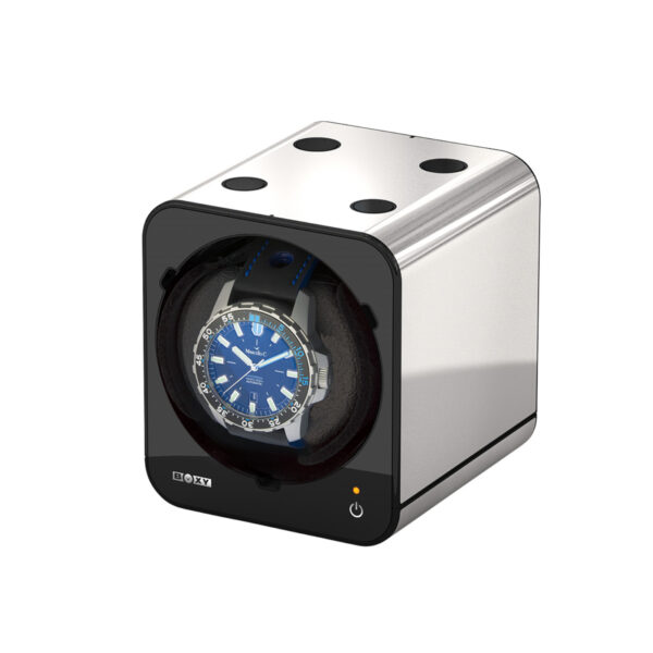 Boxy Fancy Brick Watch Winder, Platinenoptik, ohne Adapter