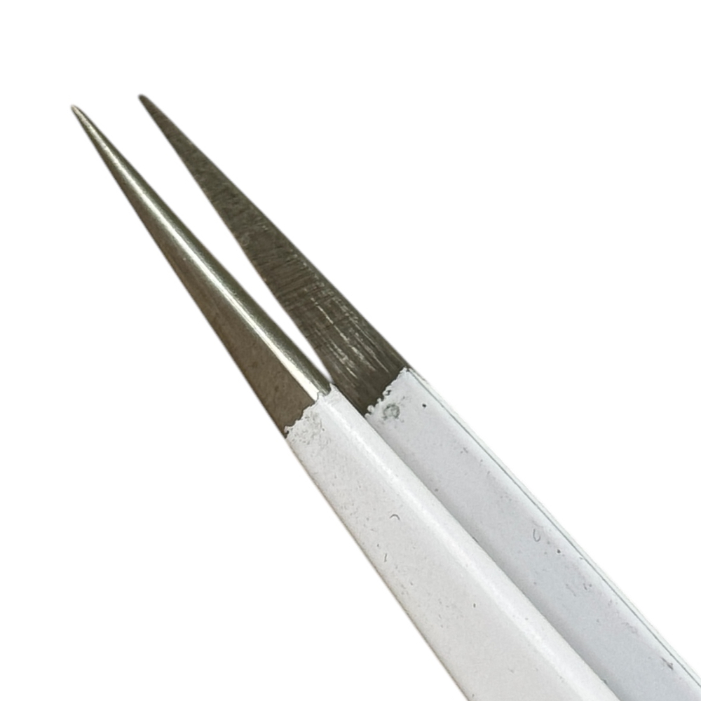 Buzzufy C16 weiße Beschichtung Tweezer für Uhrenteile, nichtmagnetisch, 140mm - Image 2