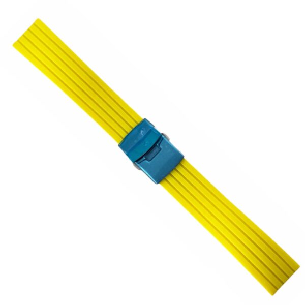 Buzzufy Silikon Gelb Armband mit Stahlverschluss 20mm