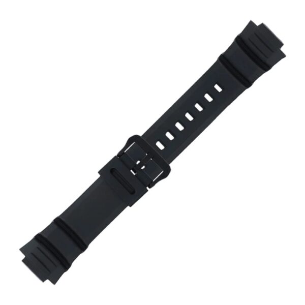 Casio Kunststoff schwarzer Armbandriemen 10452435 für MCW-100H, MCW-110H, W-S220, 16 mm