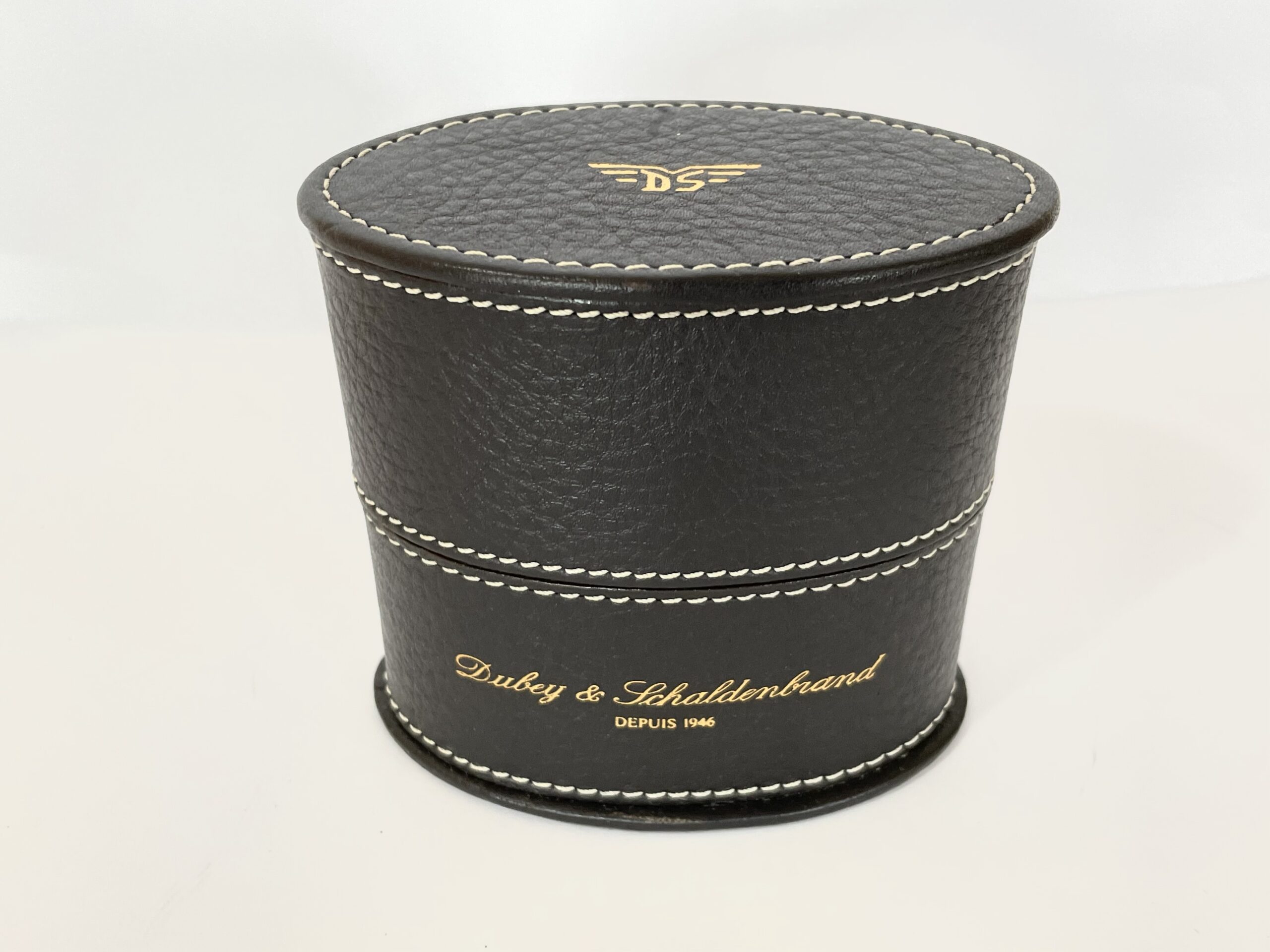 Dubey & Schaldenbrand Leder Reiseuhrbox in Schwarz - Image 2
