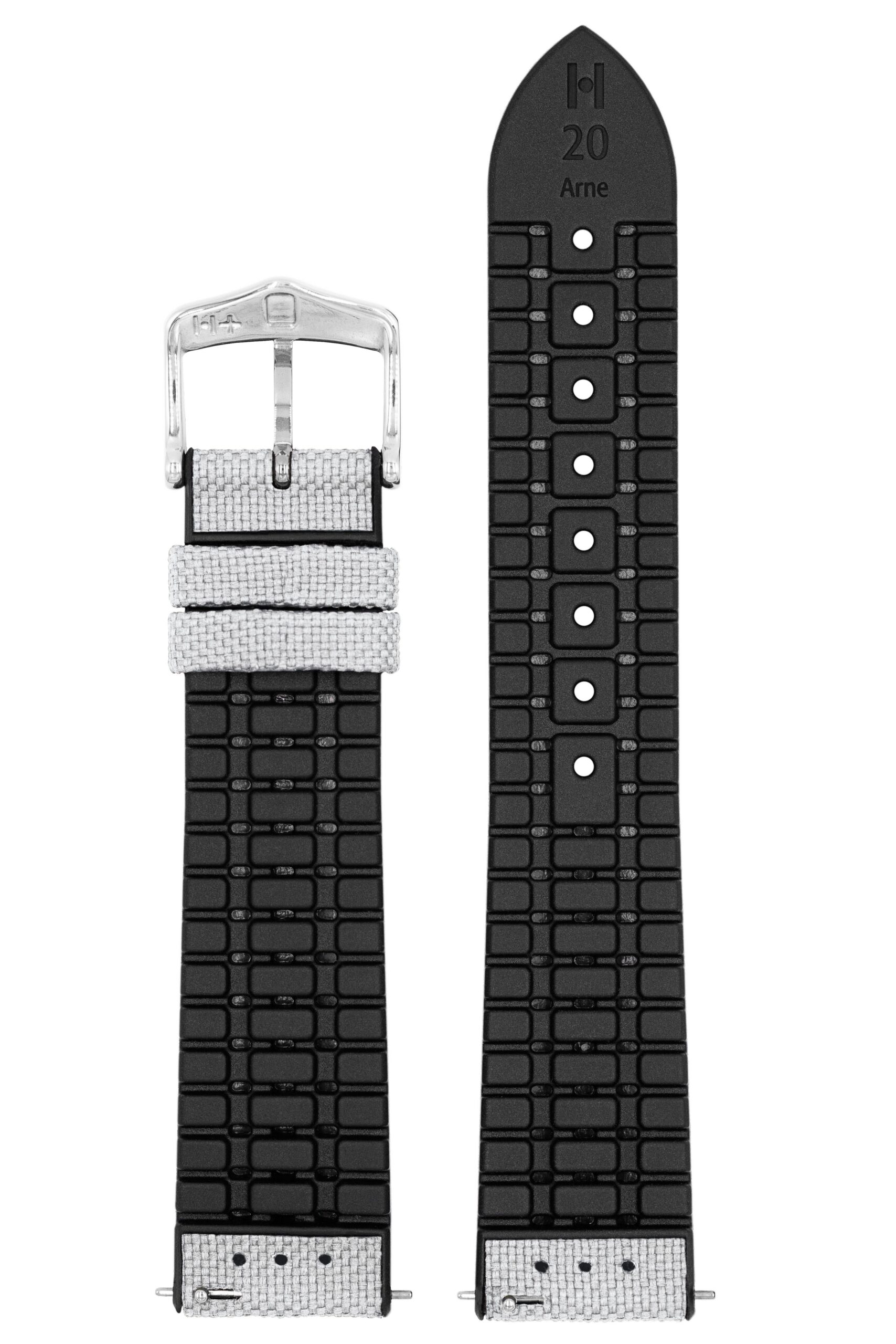 Hirsch Arne grauer silberner Armbandaufzug 18 mm 0925094030-2-18 - Image 4