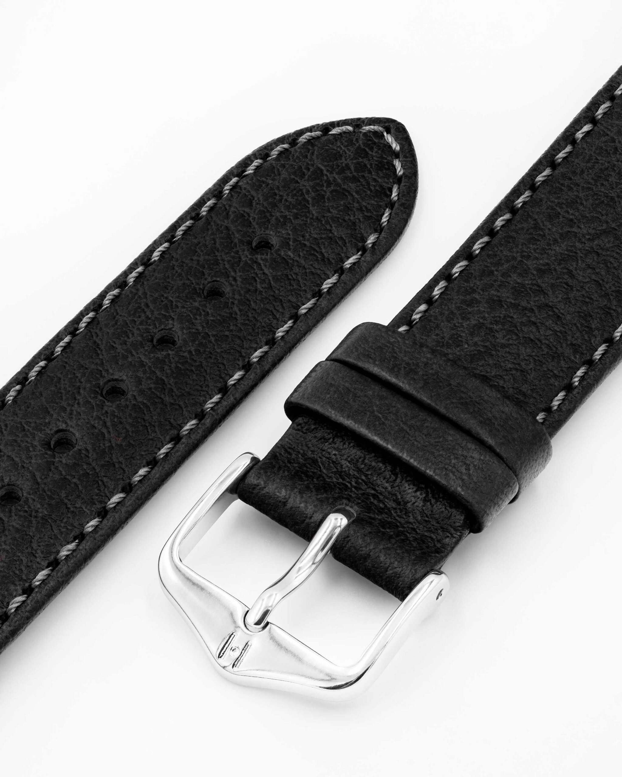 HIRSCH Forest Uhrenarmband aus italienischem Kalbleder Schwarz 18 mm - Image 4