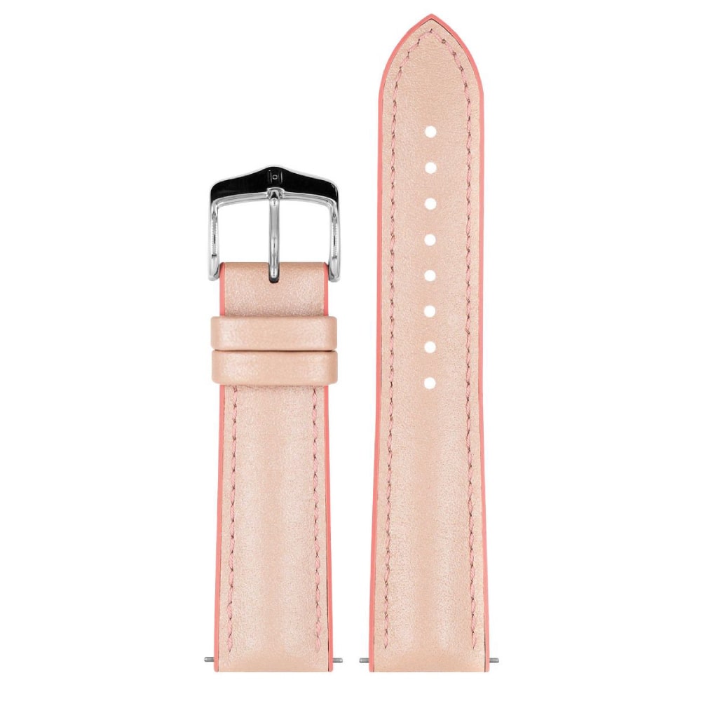 Hirsch LINDSEY Hellrosa/Rose Damen Leder & Gummiearmband 20mm 0922302122-2-20 - Image 4