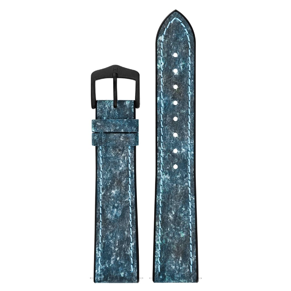 Hirsch Stone L blaue Lederarmband, 20 mm, 0925044080-5-20 - Image 3