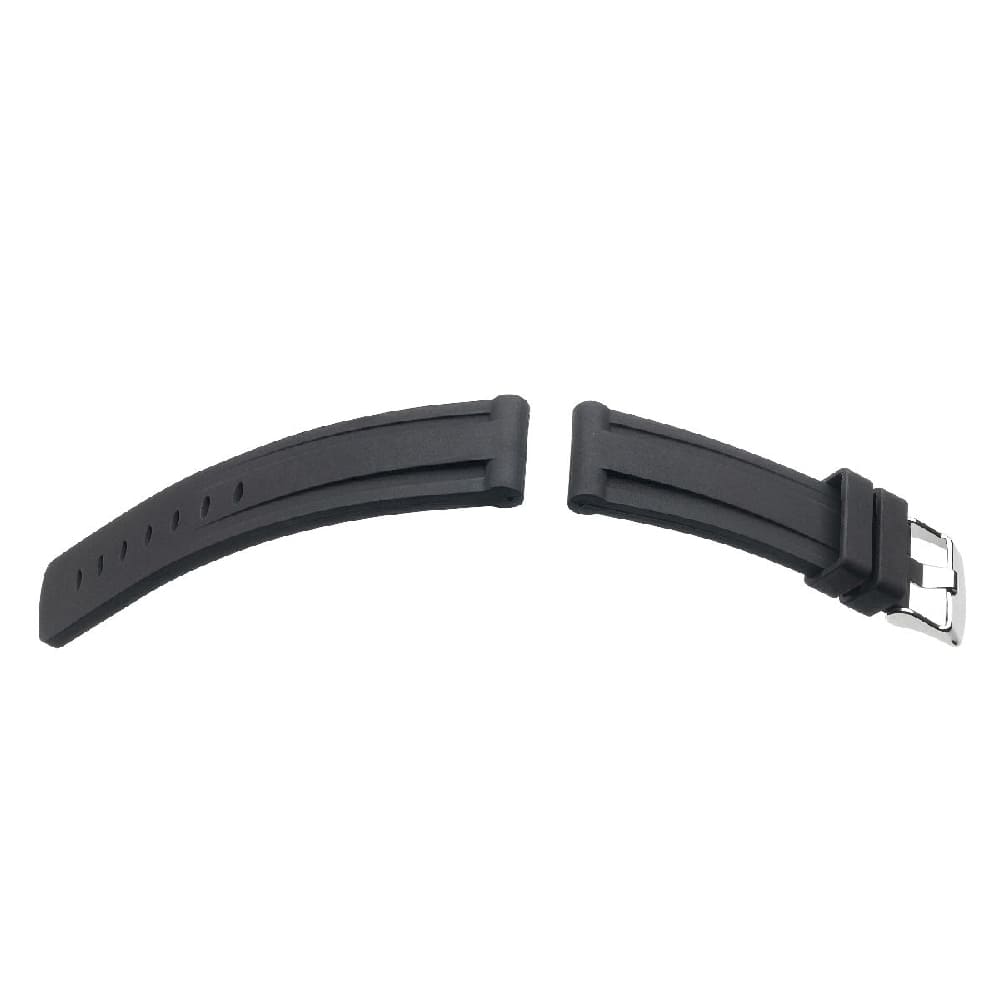 Hirsch Viper schwarze Gummieinsatz für Taucheruhren, 22 mm, 40588850-2-22 - Image 2